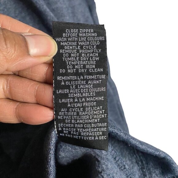 Mondetta Women's Blue Full Zip Performance Wear Fleece Hooded Jacket - Picture 10 of 10